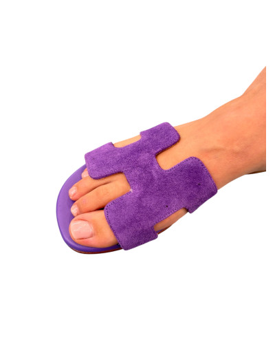 Ciabatta viola camoscio