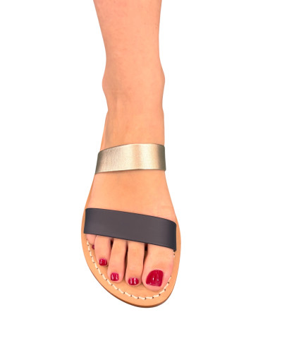 Sandalo fascia navy