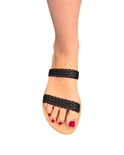 Sandalo fascia treccia