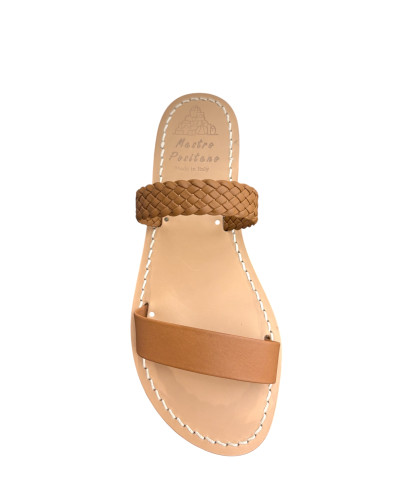 Sandalo fascia treccia